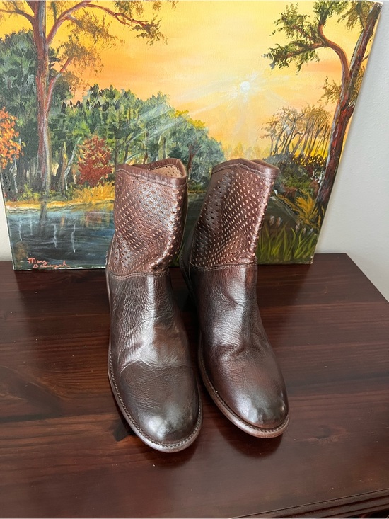Bed Stu Shoes - Bed Stu perforated duchess Leather Ankle Boots - Classic boho style